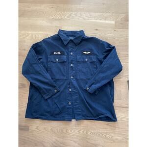 Polo by Ralph Lauren Men’s 2XB Dark Denim Military Jacket